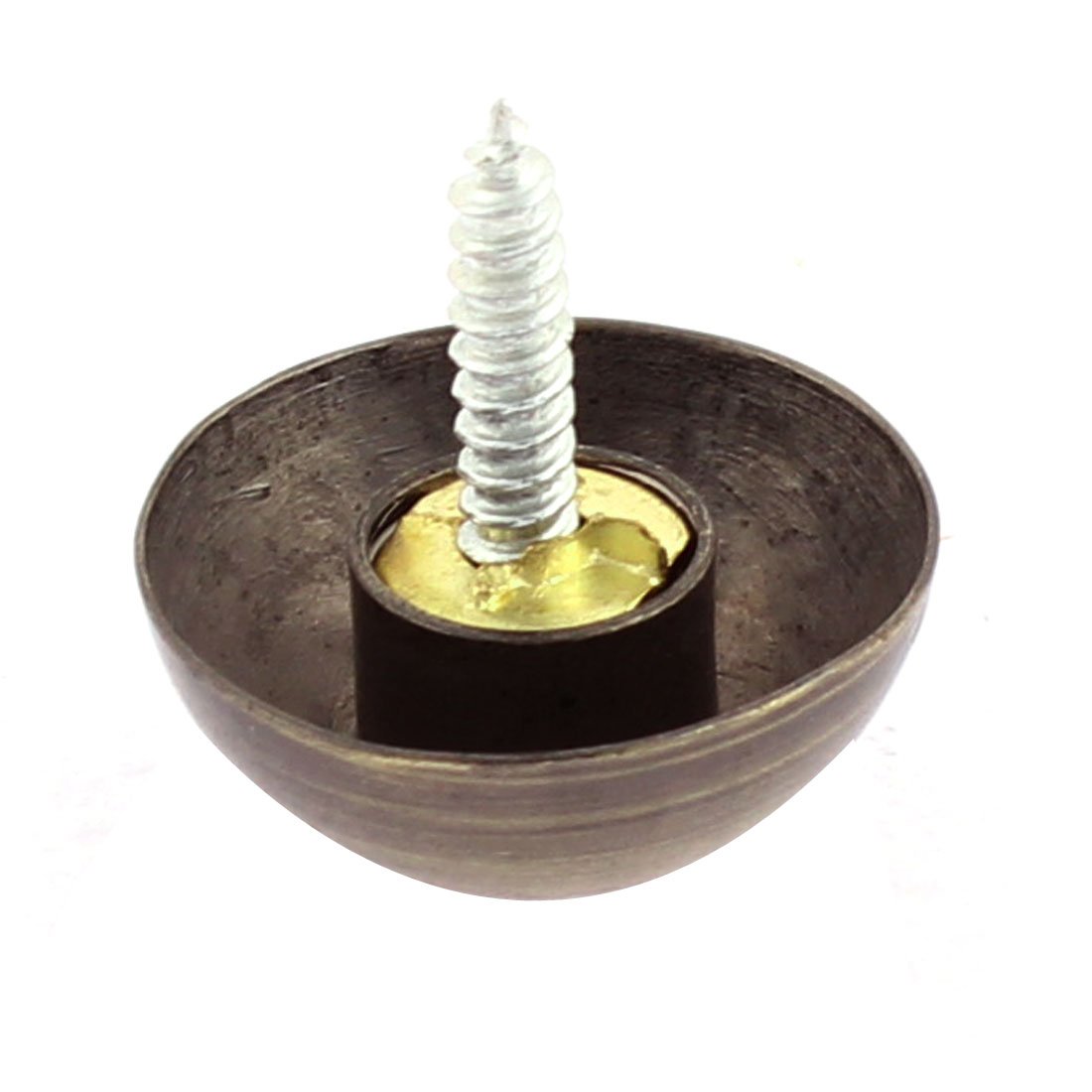 Aexit 40pcs 23mm Quality Parts Diameter Metal Semicircle Glass Mirror Screw Type Nail Decor Model:20as94qo685