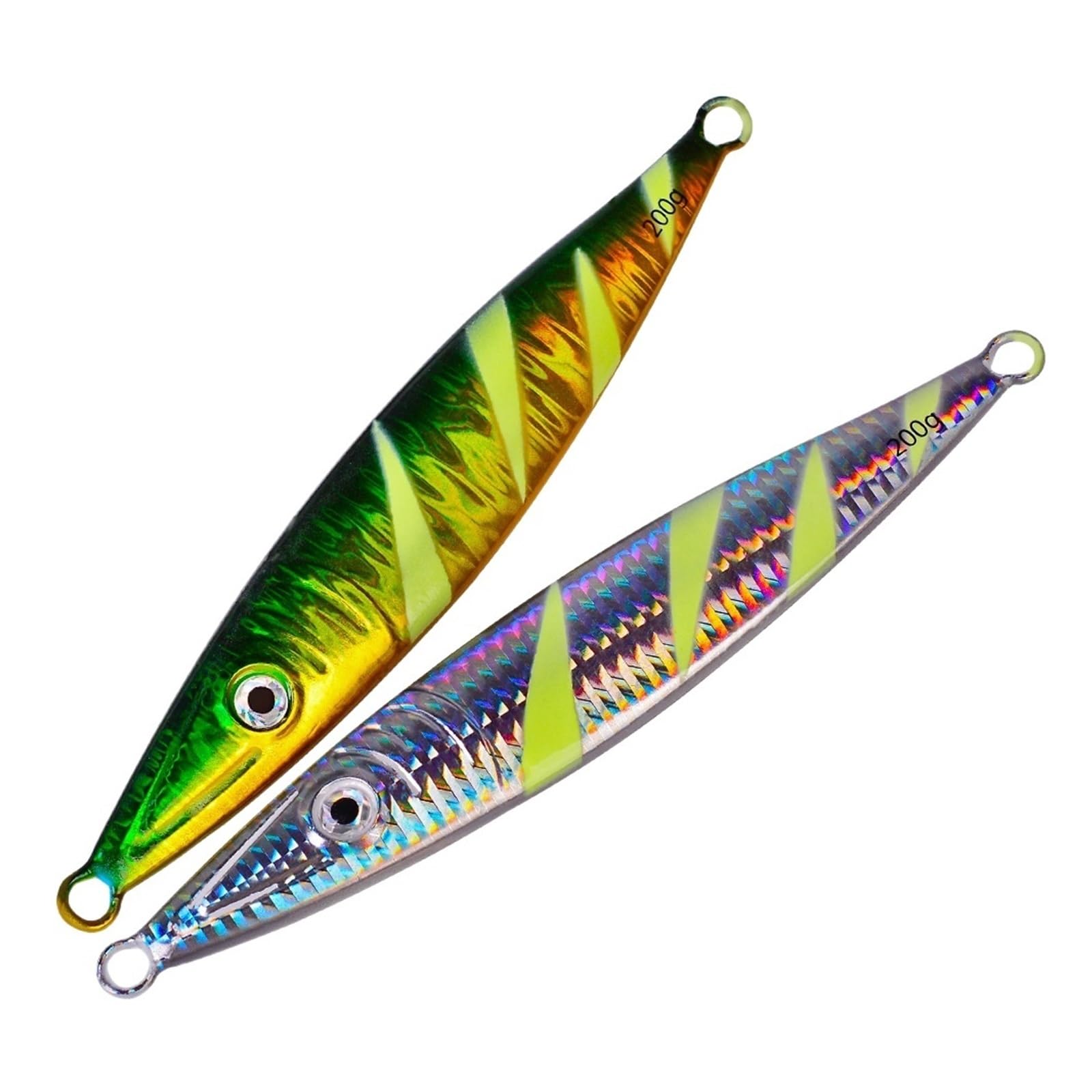 Kit De 5 Uds 60g 80g 100g 160g 200g Señuelo De Pesca Jigging Luminoso Cuchara De Plantilla De Metal Pesca Shore Señuelos Cebo De Atún Mar De Agua Salada