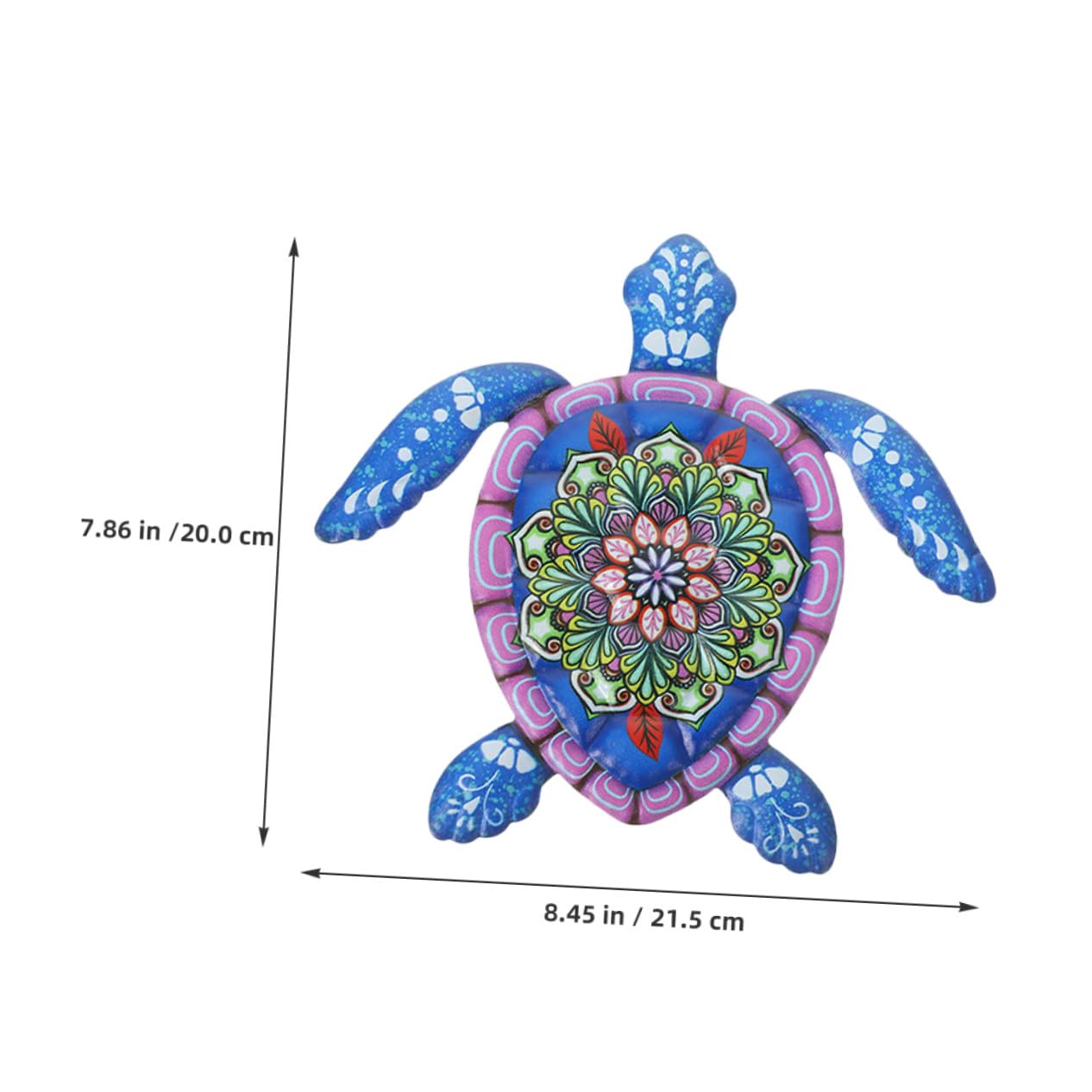 HOLIDYOYO Wandbehang Verblasst nicht Schildkrötenförmiger 2 Stück Rostbeständig aus Eisen Wandkunst und Dekorative für Garten und Wohnzimmer
