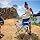 Coleman Big & Tall Quad Camping Chair Azul Skyfall, Silla de Camping XL Resistente al Agua, Soporta Hasta 600 lbs miniatura 6