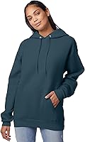 Vista 162 de Hanes EcoSmart Hoodie, Midweight Fleece, Pullover Hooded Sweatshirt for Men Negro
