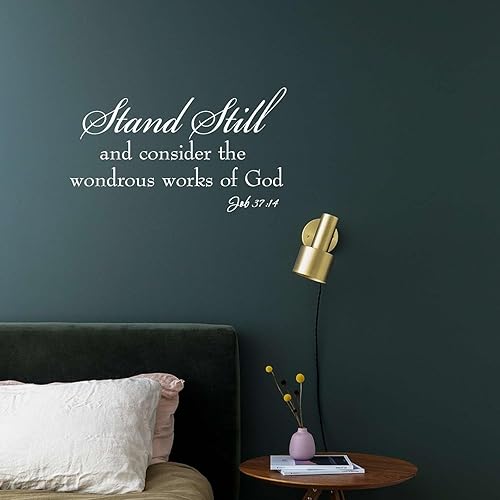 Miniatura 23 de Calcomanía para decoración de pared, diseño cristiano religioso con texto en inglés "Do Not Be Overcome by Evil, But Overcome Evil with Good",