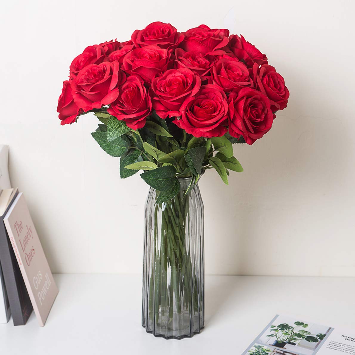 JOYHAZE 12 Pcs Artificial Roses - Image 2