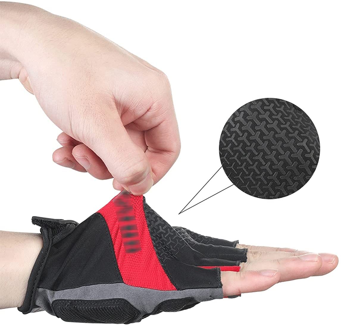 Fahrradhandschuhe, Halbfinger, Fahrradhandschuhe, Halbfinger, Sommer-Fahrradhandschuhe, Halbfinger, Sport, Fitness, Handschuhe für Damen und Herren, Kurzfinger, Mountainbike, Rennrad, geeignet für die