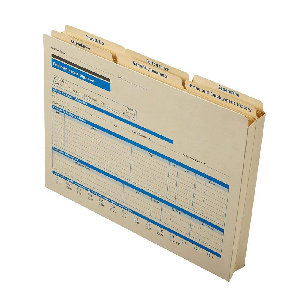▼Personnel Systems and Records Third ed. Amazon.com : ComplyRight Expanded Employee Record Organizer and 6