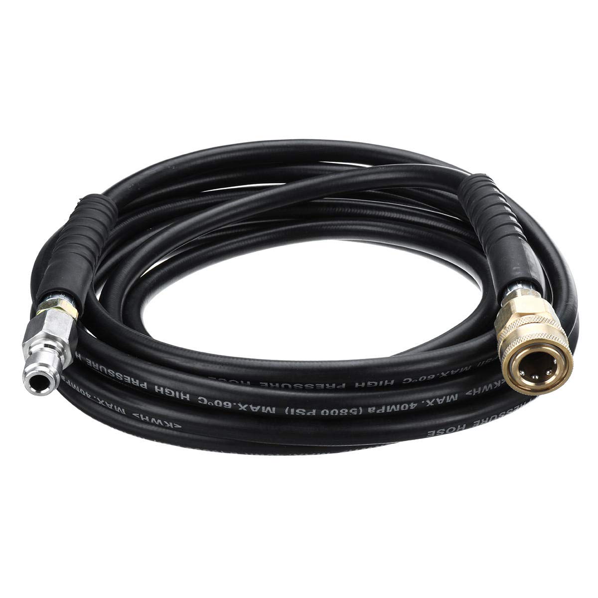 5M 5800PSI High Pressure Washer Hose Pipe Drain Sewer Cleaning Hose for Car Garden Water Washer