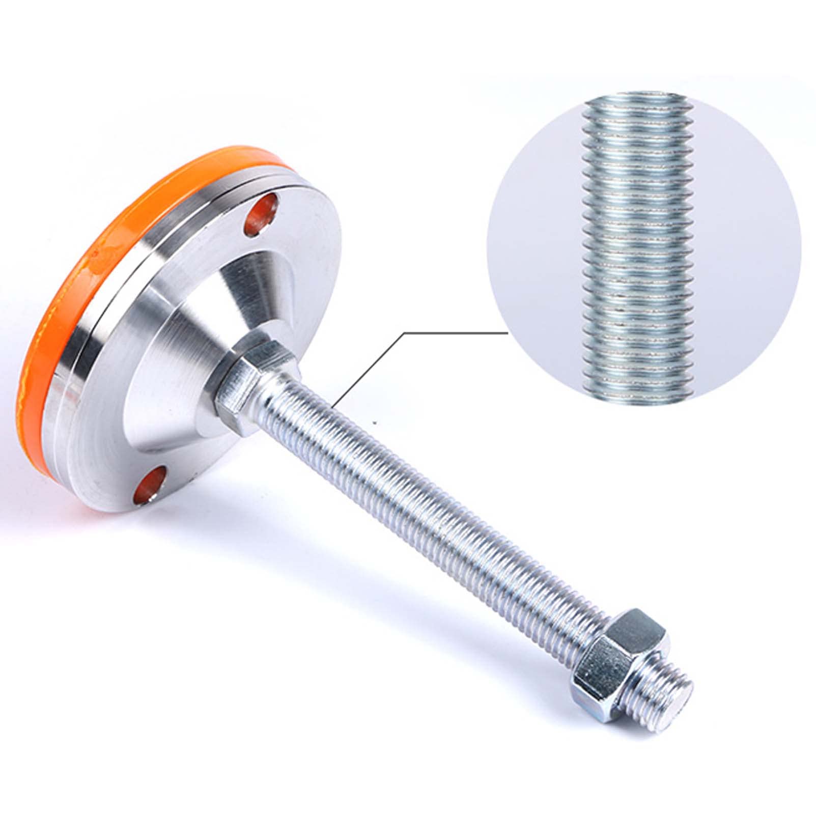 2 Piezas Niveladores para Mueble de Pie,M12 Patas Ajustables Regulables para Muebles Metal para Muebles Armarios Máquina Patas Patas de Mesa de Apoyo (D100xH100mm,M12)