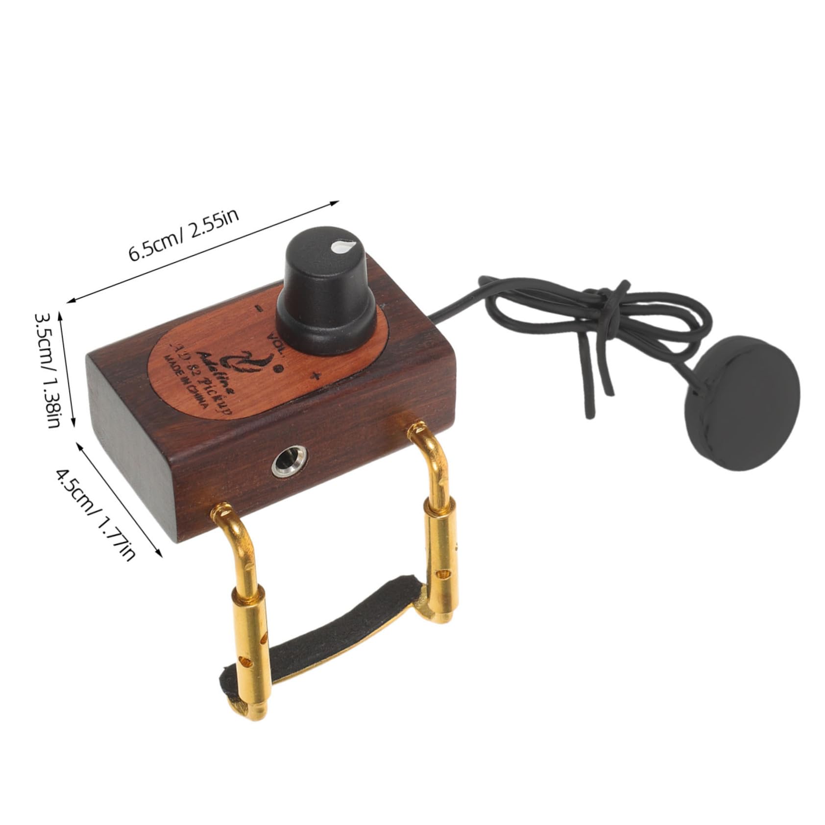 Yardwe Pickup Piezoelettrico Per Violino Ukulele e Mandolino Amplificazione Audio Senza Fili Design Clip Compatto Per Performance Live e Studio