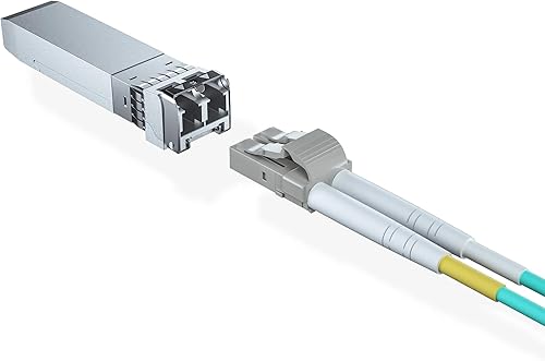 Miniatura 5 de Paquete de 10 módulos SFP+ LC multimodo 10G, transceptor de fibra 10GBase-SR para Ubiquiti UniFi UF-MM-10G, Mikrotik, Netgear, D-Link, TP-Link y más