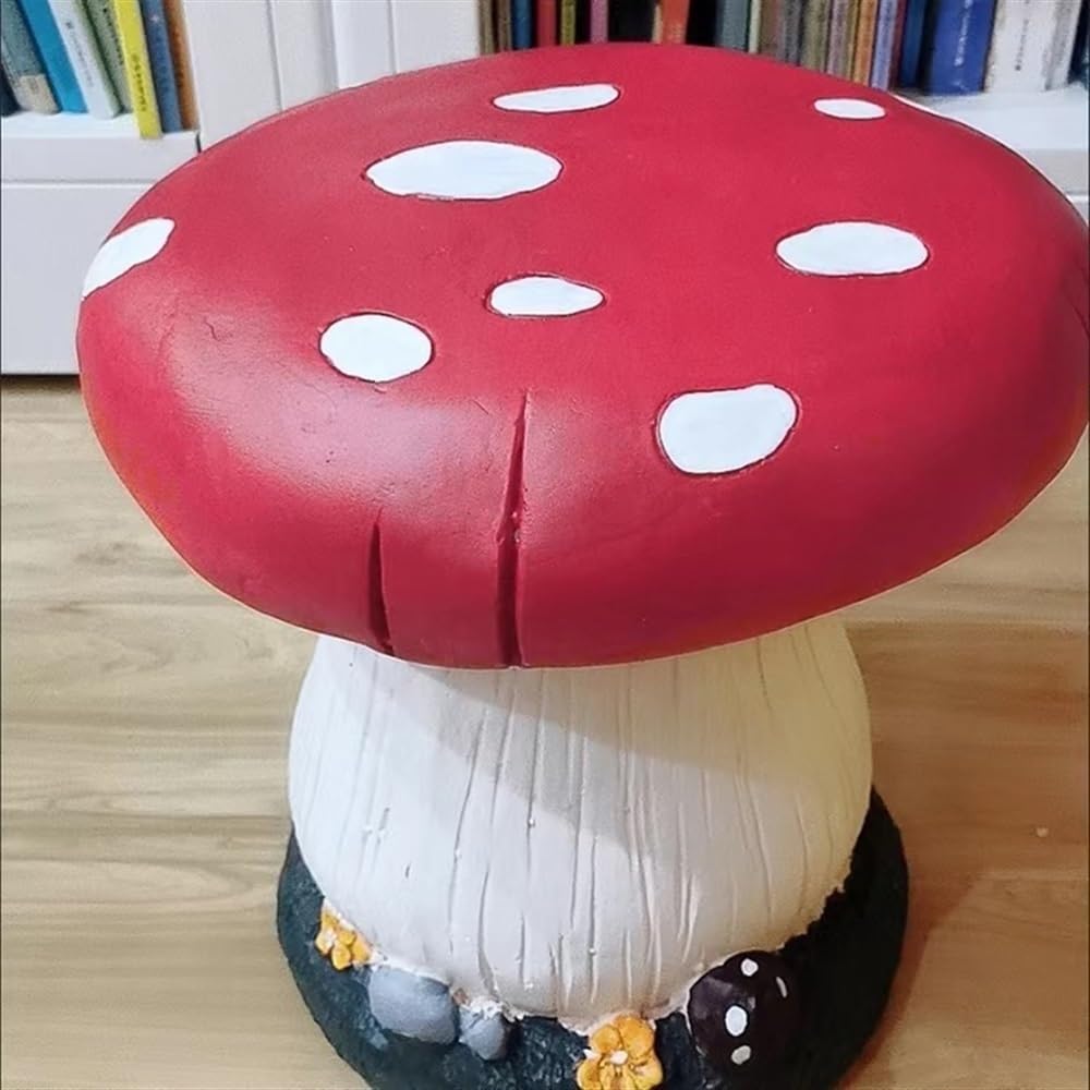 Amazon.com : ZYHYZLF Small Mushroom Shape Ottoman, Outdoor Garden