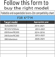 Vista 6 de Para 390Adventure 390 Adventure RC125 125 Duke Duke200 250 Duke 200 RC200 390 Duke390 RC390 RC390 Embrague de freno Piezas de motocicleta Palanca