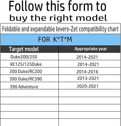 Miniatura 6 de Para 390Adventure 390 Adventure RC125 125 Duke Duke200 250 Duke 200 RC200 390 Duke390 RC390 RC390 Embrague de freno Piezas de motocicleta Palanca de