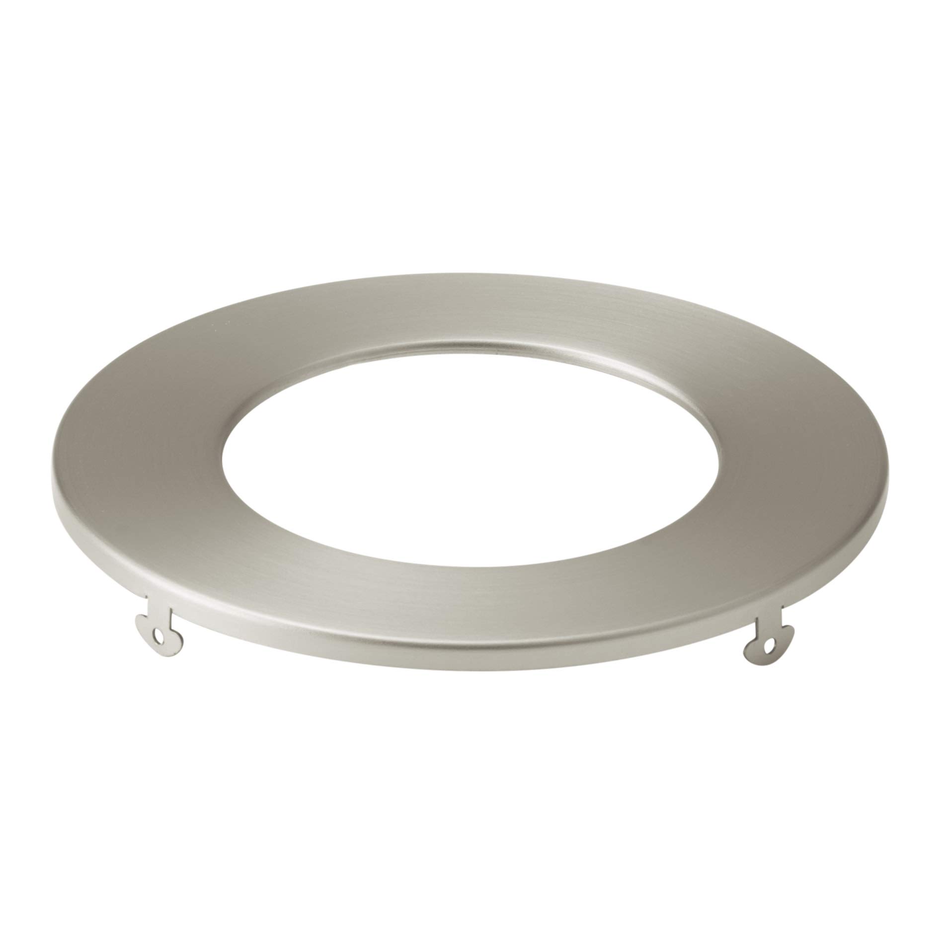 KichlerDirect-to-Ceiling Slim Decorative Trim 4 inch Round Brushed Nickel, 1 Count (Pack of 1)