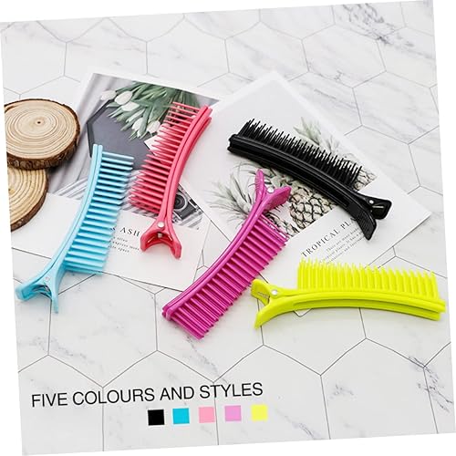 Miniatura 5 de 4 piezas de clip de peinado multifuncional, sin pliegues, pinzas para el cabello, maquinillas de afeitar para hombre, clips de seccionamiento de