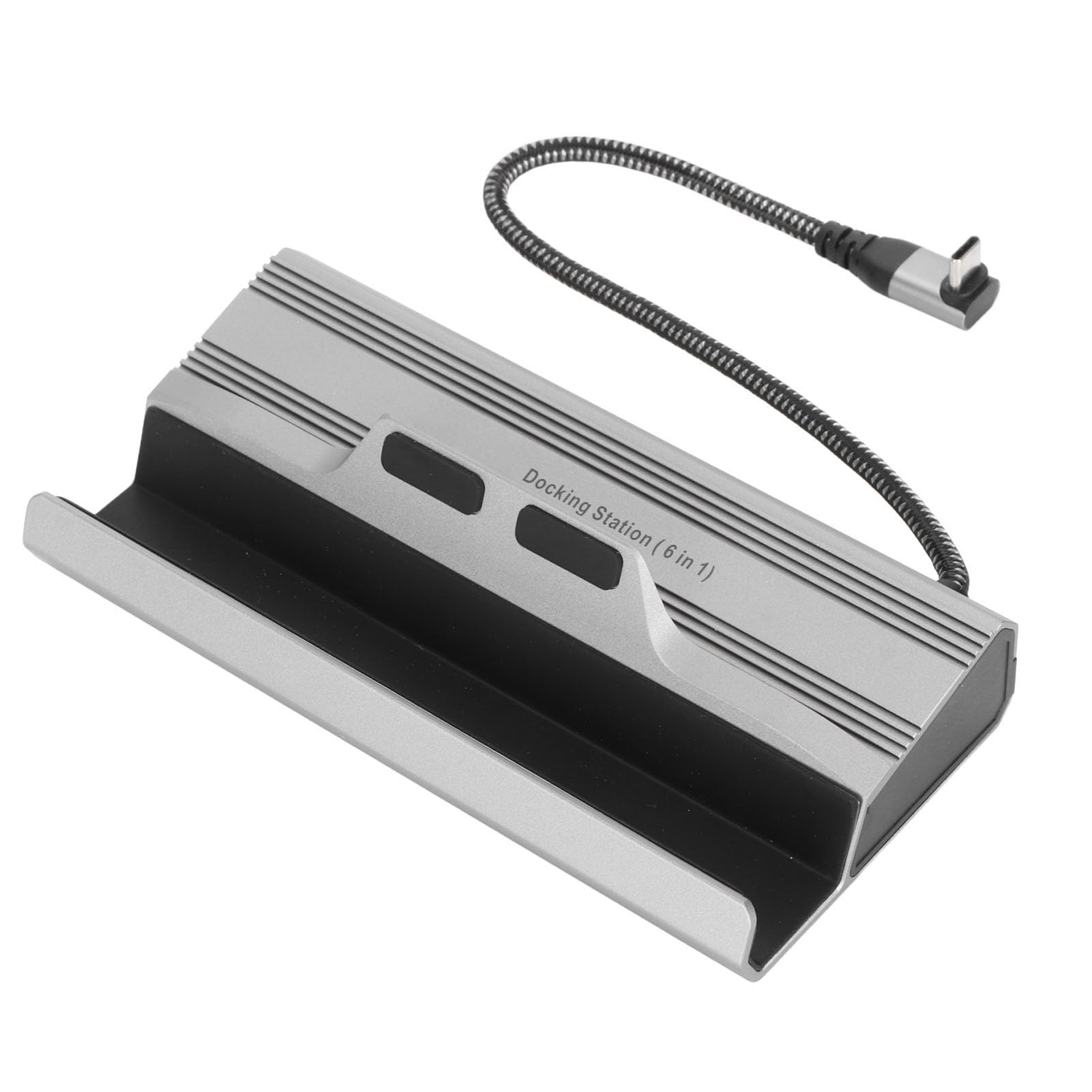 Docking Station Tipo C M Alimentatore PD 6 in 1 USB 3.0 RJ45 HD Interfaccia Multimediale Dock 2.0 per Appassionati di Giochi Steam Deck Materiale Metallico (V258)