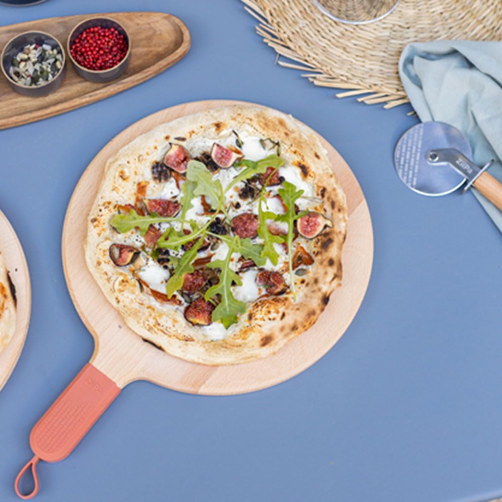 ZiiPa Sora Ahşap Pizza Sunum Tahtası Terracotta