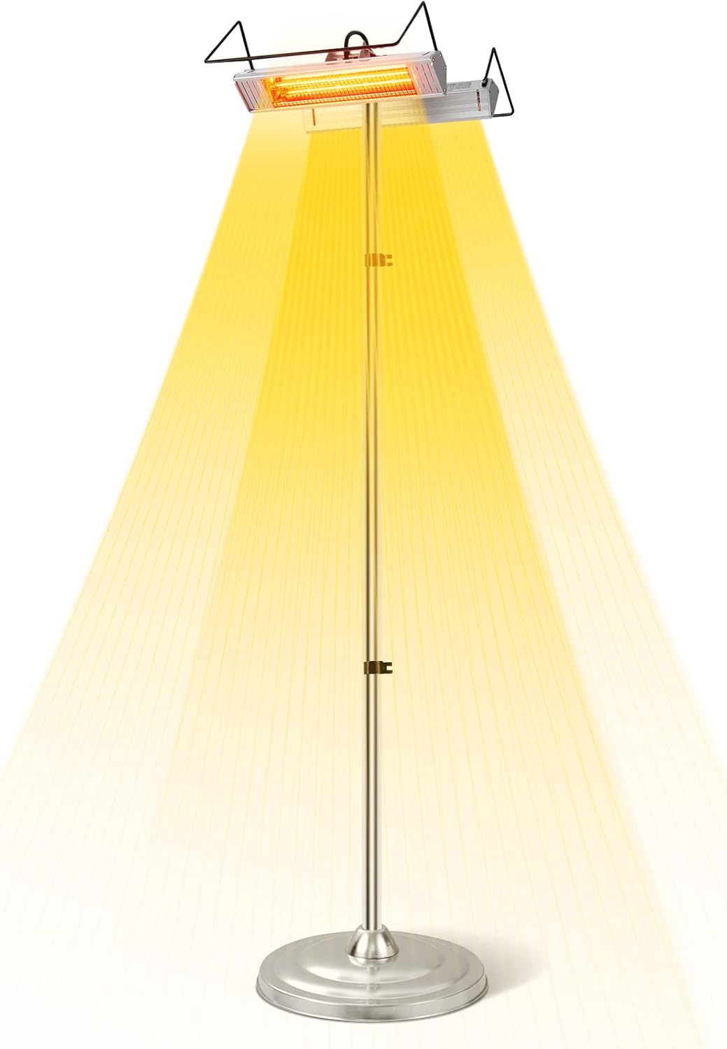 Tangkula 1500W Electric Patio Heater, Fast Heating 270 Sq