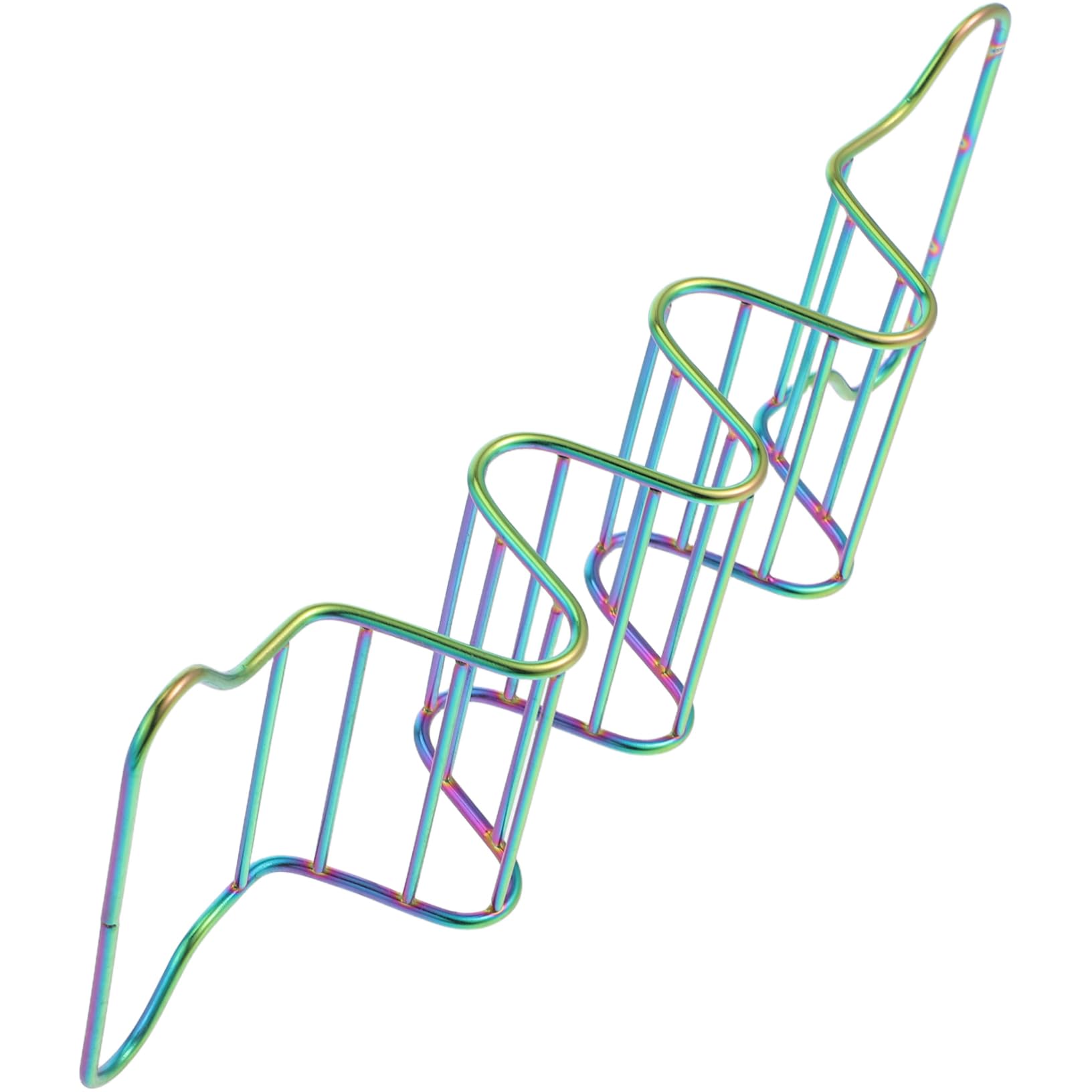 SOLUSTRE Stainless Steel Tray Multitaco Holder Baking Griddle Rack for Tacos Tortillas Sushi Rolls Easy Serving