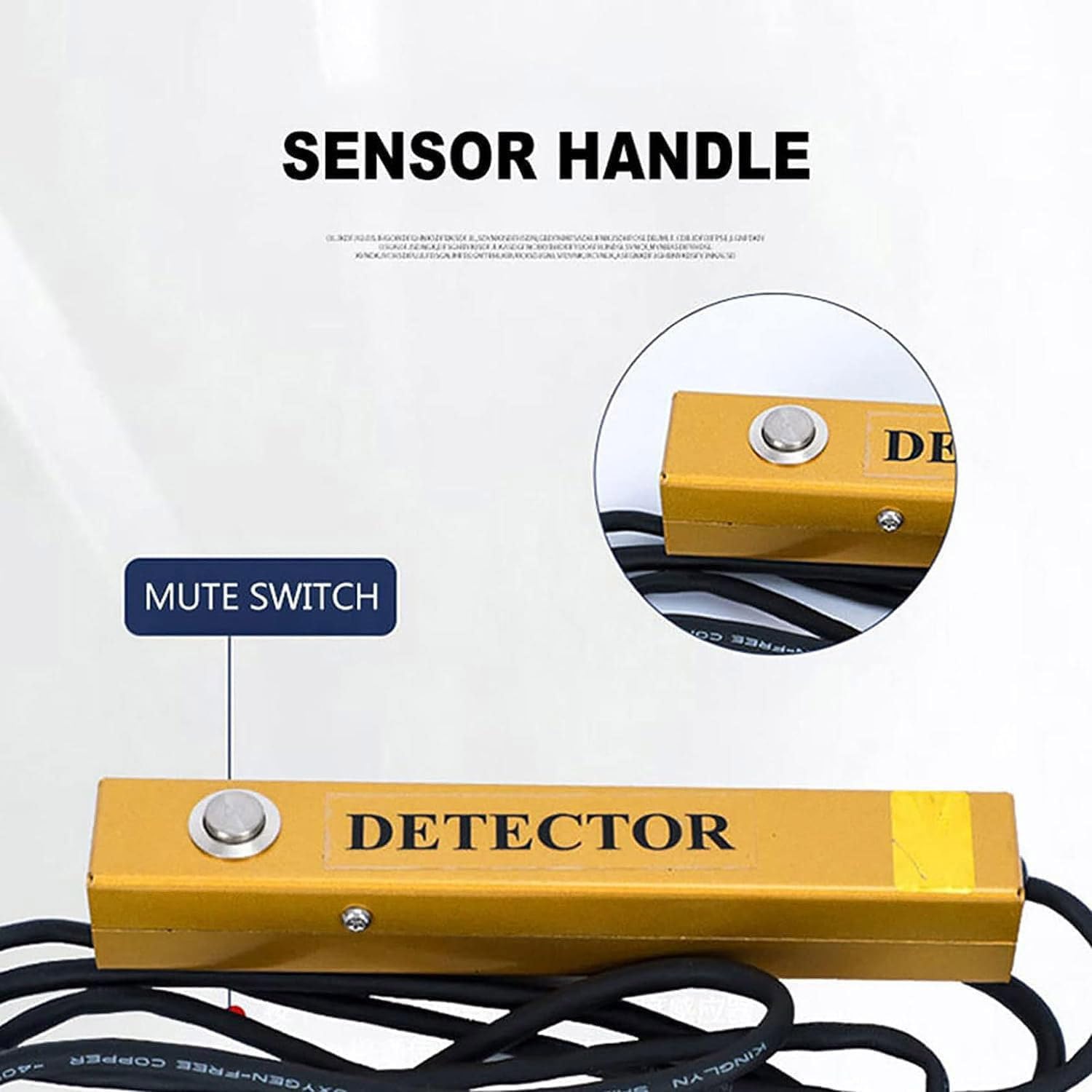 Detector Fugas De Agua De Tubería para Uso En El Hogar Y Al Aire Libre,Sensor De Geófono De Fuga De Agua con 4 Engranajes Ajustables,Sensor De Detección De Fugas,para 1 a 1,5M