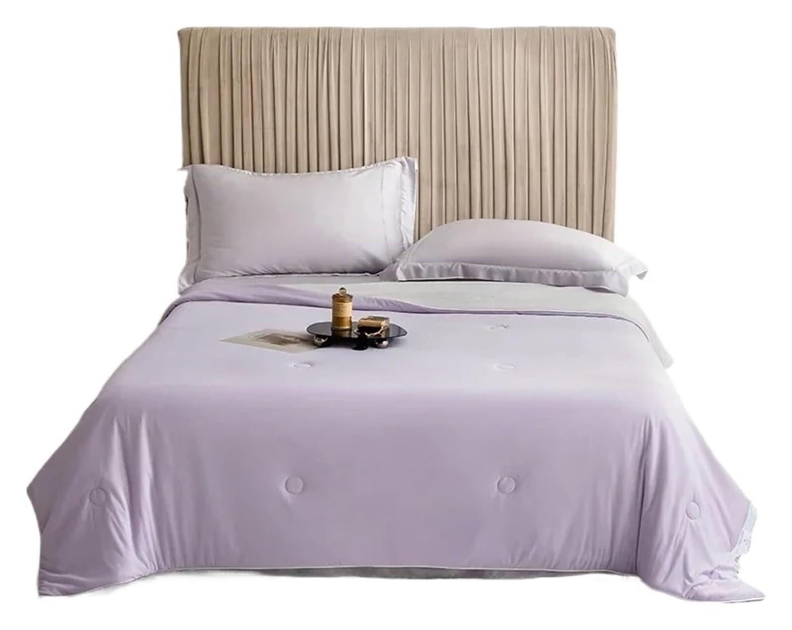 EBzvblxm Cooling Blanket for Summer, Cooling Blanket Double Sided Summer Quilt Multicolor Multiple Sizes(Light Purple,200x230 cm)