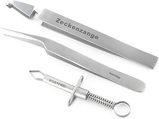InstrumenteNrw Zeckenzange Zeckenpinzette im 3er Set aus rostfreiem Edelstahl Profi-Qualität im test