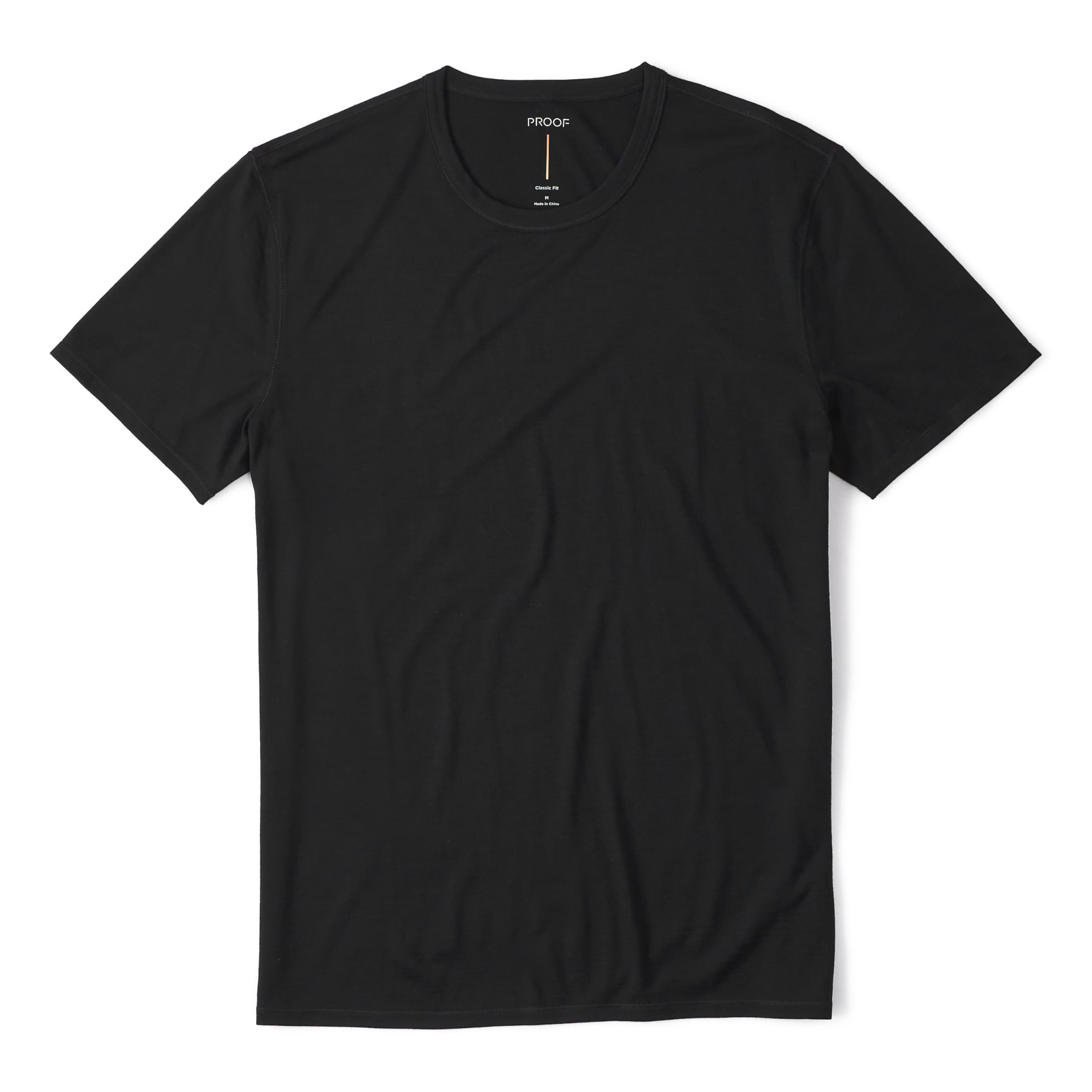 Huckberry Proof 72-Hour Merino T-Shirt - Classic Fit, Black, S