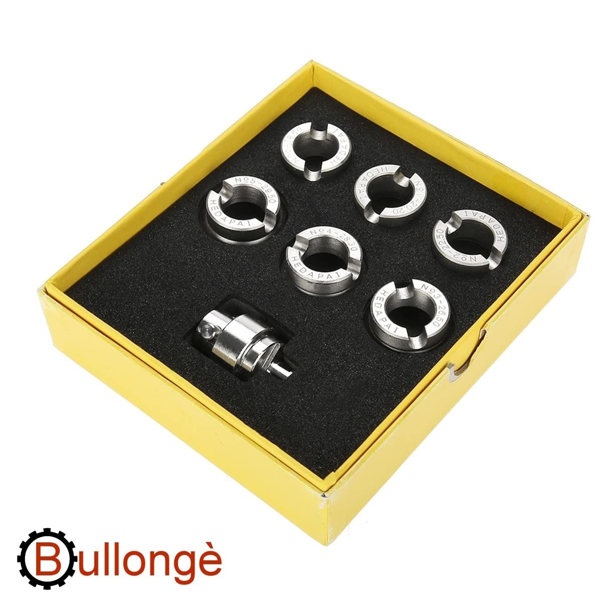 BULLONGÈ RLX Gehäuseöffner-Einsätze 5538 mit Adapter für Uhren-Gehäuseöffner 5700 - Uhrenwerkzeug zum Öffnen von RLX und TDR Uhren