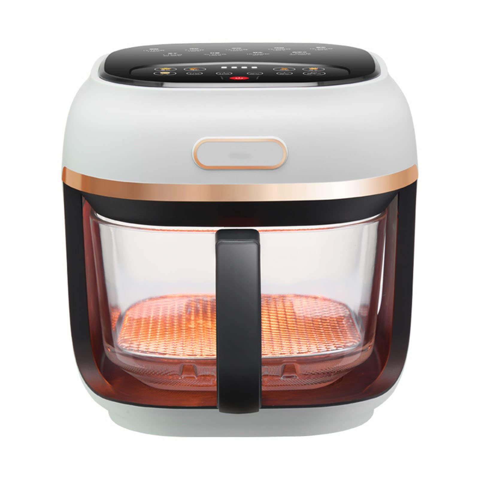 Forno friggitrice ad Aria da 4 Litri, frittura Senza Olio, Facile da Pulire, cestello Antiaderente (Colore: Bianco) Safehappy