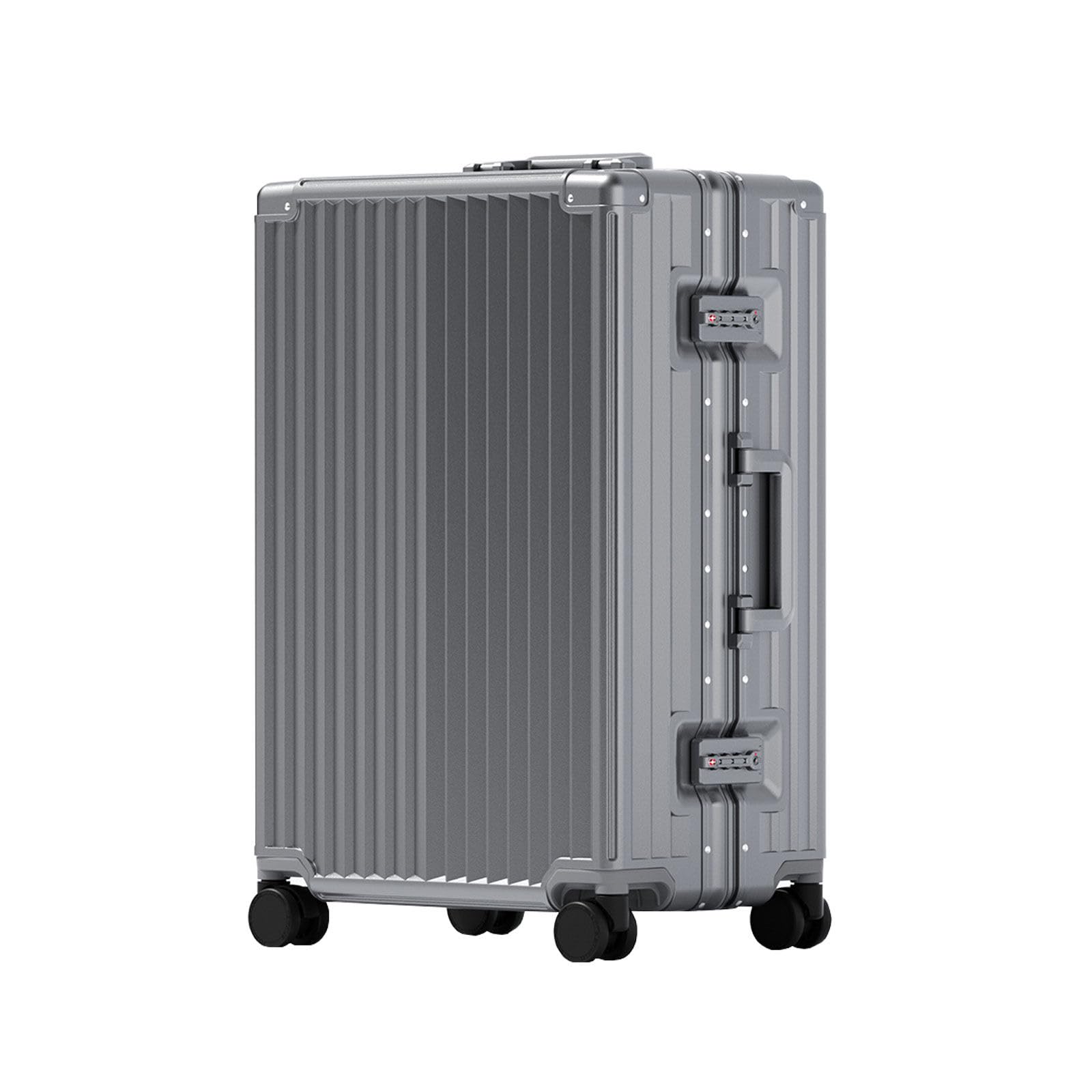 LEOVEN Valigia Trolley Rigido, LM-2098 Trolley Bagaglio a Mano, PC Rigido Guscio, Telaio in Alluminio, Rivestimento Interno Rinforzato e Ispessito, Serratura TSA, Ruota Silenziosa 360°, Resistente