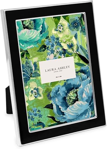 Miniatura 8 de Laura Ashley Marco de fotos esmaltado rosa de 5 x 7 pulgadas, borde de metal dorado con caballete, para encimera, encimera, exhibidor de mesa,