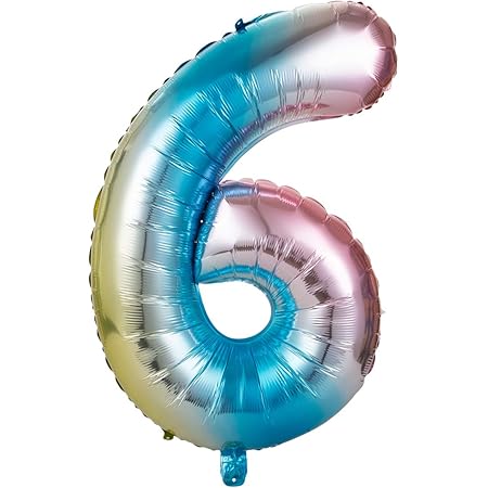 Amazon Gwhole 数字アルミバルーン数字風船6 誕生日の飾り付け ナンバーバルーン 30インチ 数字6 パーティーグッズ キラキラ ナンバー 誕生日会 バースデー 忘年会 新年会 風船 バルーン おもちゃ