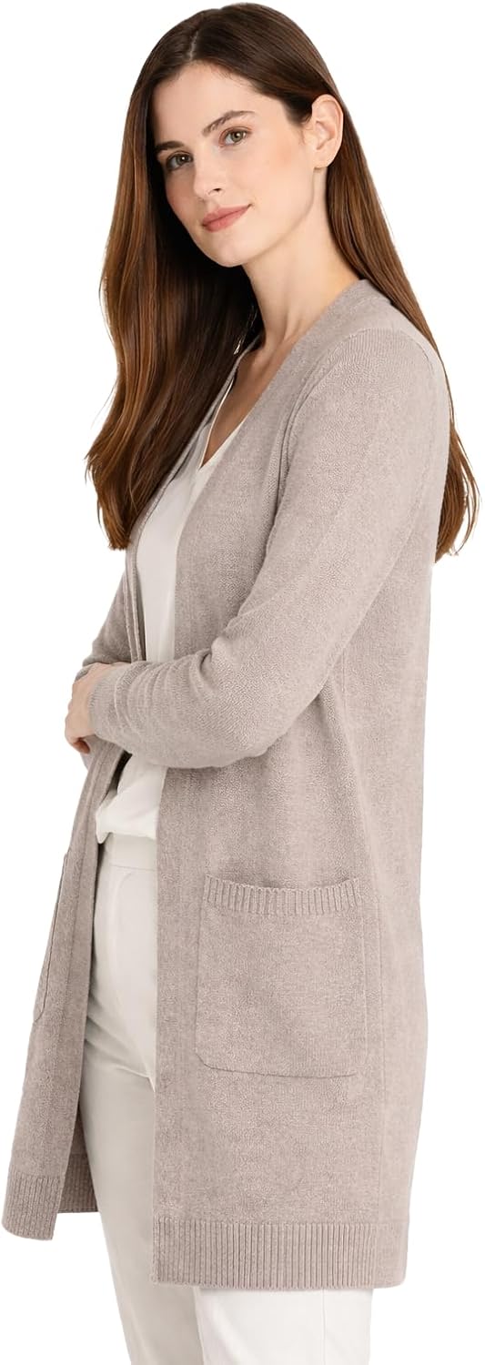 State Cashmere Long Sweater Cardigan Women 100% Pure Cashmere Cardigan with Pockets Cashmere Cardigans for Women