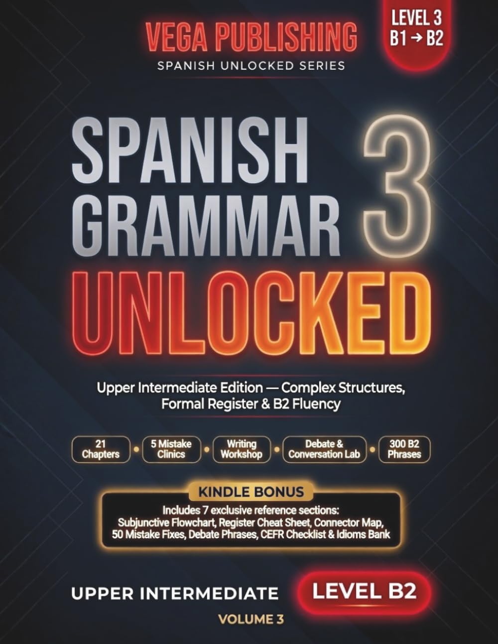 Spanish Grammar Unlocked: Level 3: Upper Intermediate Edition — Master Complex Structures, Formal Register & B2 Spanish Fluency
