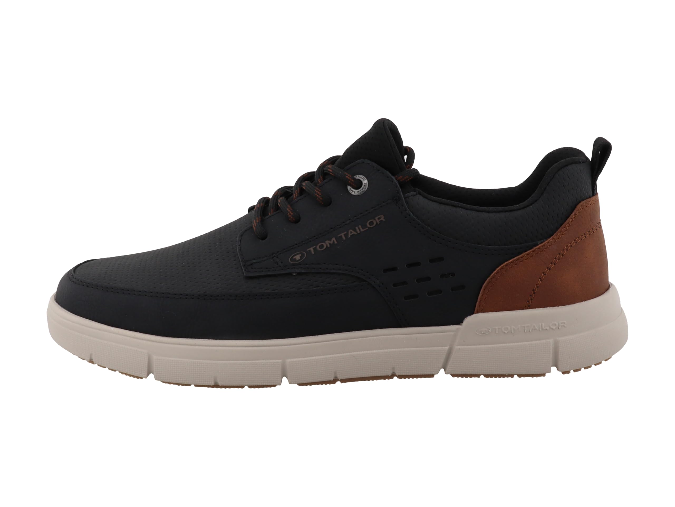 TOM TAILOR Men's 5380200010 Trainers, Black, 46 EU, Black, 12 UK