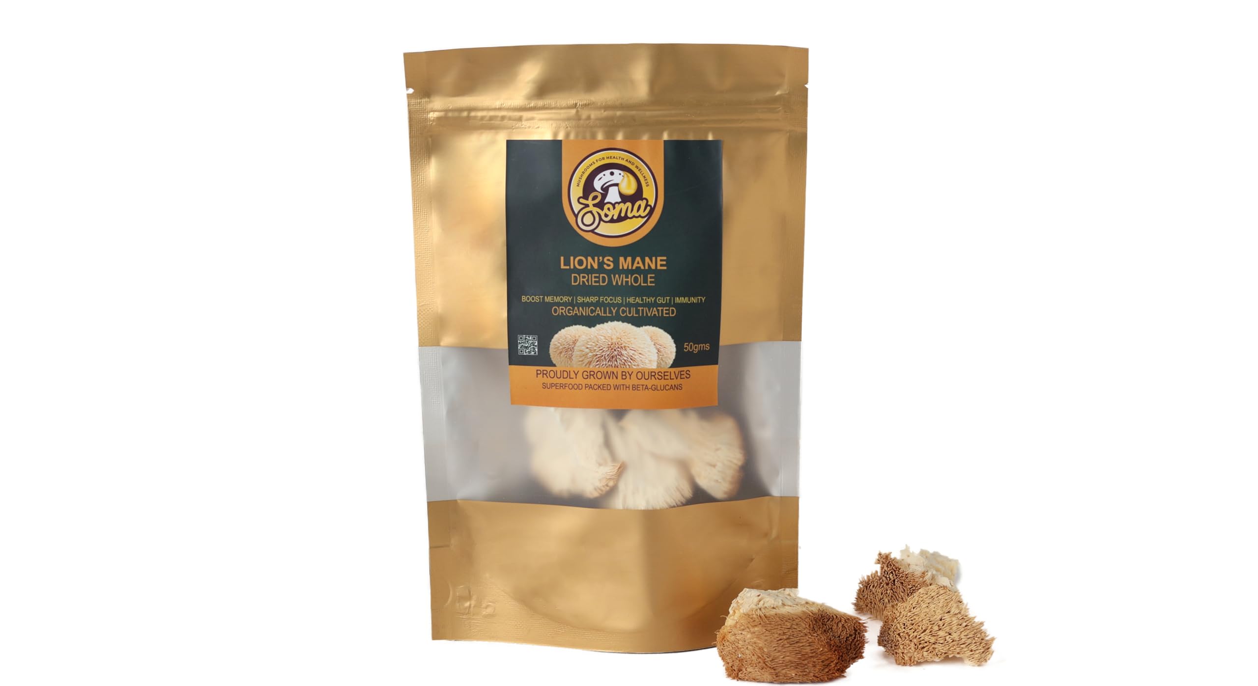 Lion's Mane Dried Whole (Diced) | Boost Brain & Gut Health | Sharp Focus-image-33