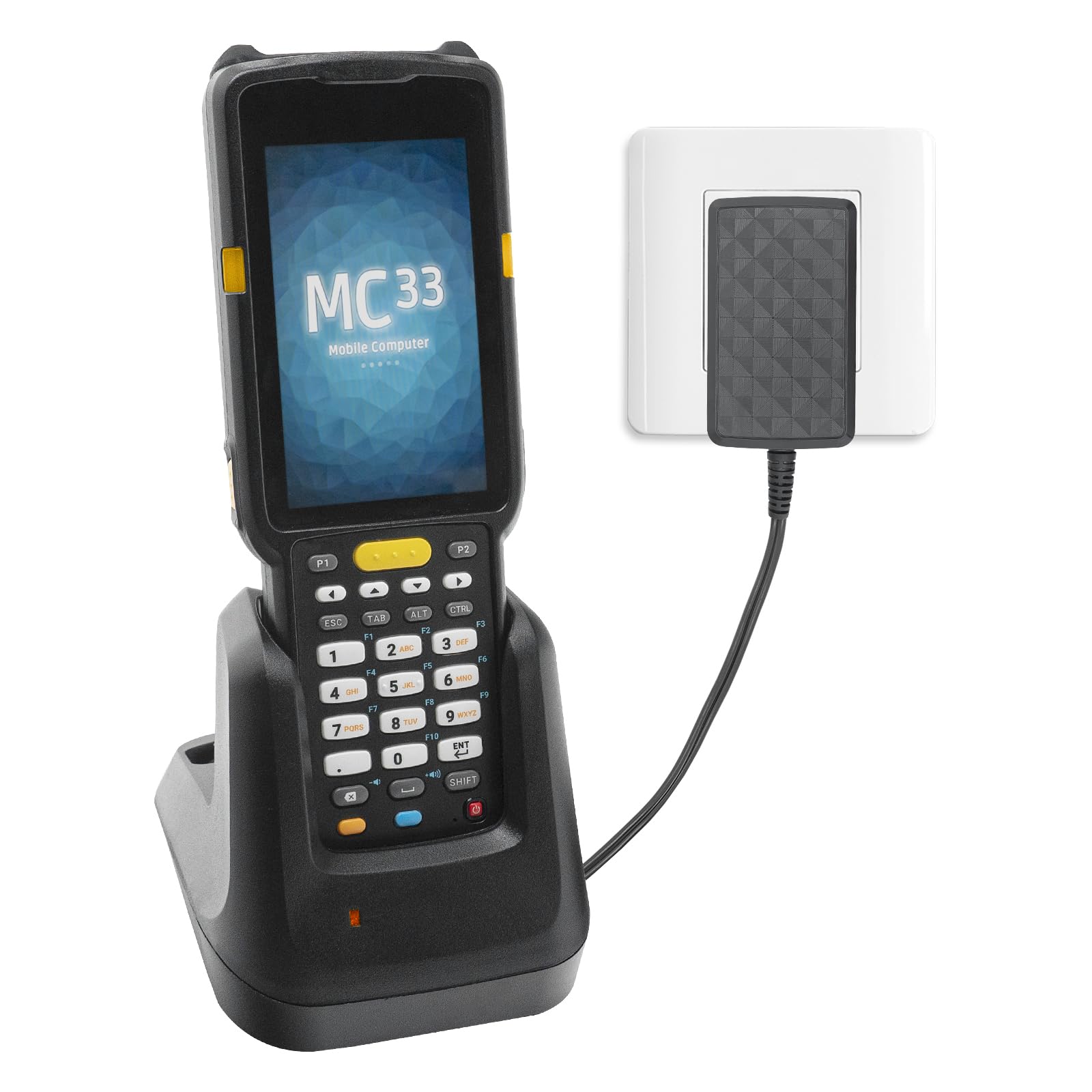 Charger Cradle for Zebra MC3300 MC3300x MC3300ax MC3400 MC330K MC330M MC330L MC333R MC3450 Barcode Scanner, CRD-MC33-2SUCHG-01, Single Slot Charging