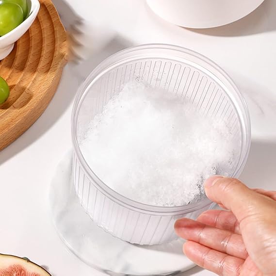 Manual Shaved Ice Machine, Portable Ice Crusher for Snow Cones & Slushies, Hand Operated Ice Shaver with 2 Trays for Home Party Bar(Ice Tray)
