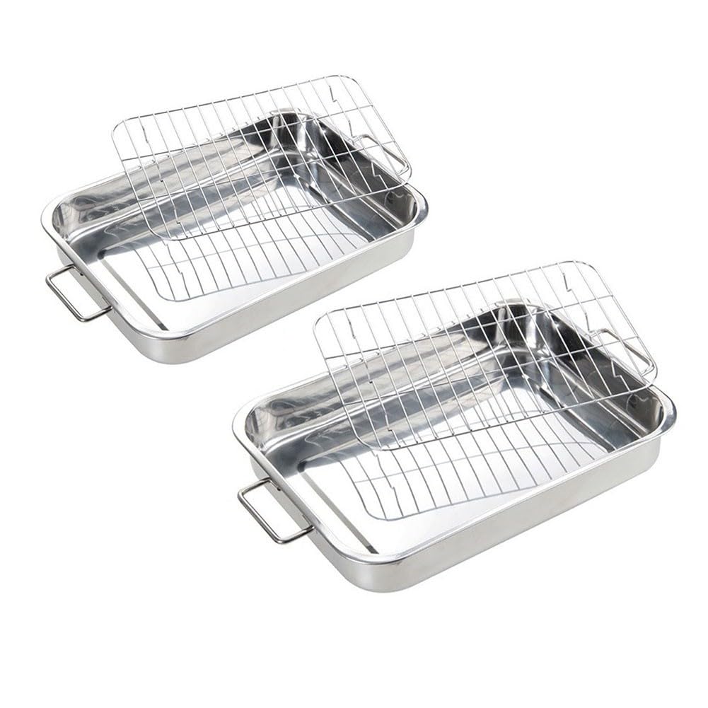 Kochteile Bratblech Ofenpfanne Grillrost 42*32*6,5CM(42*32*6,5 cm)