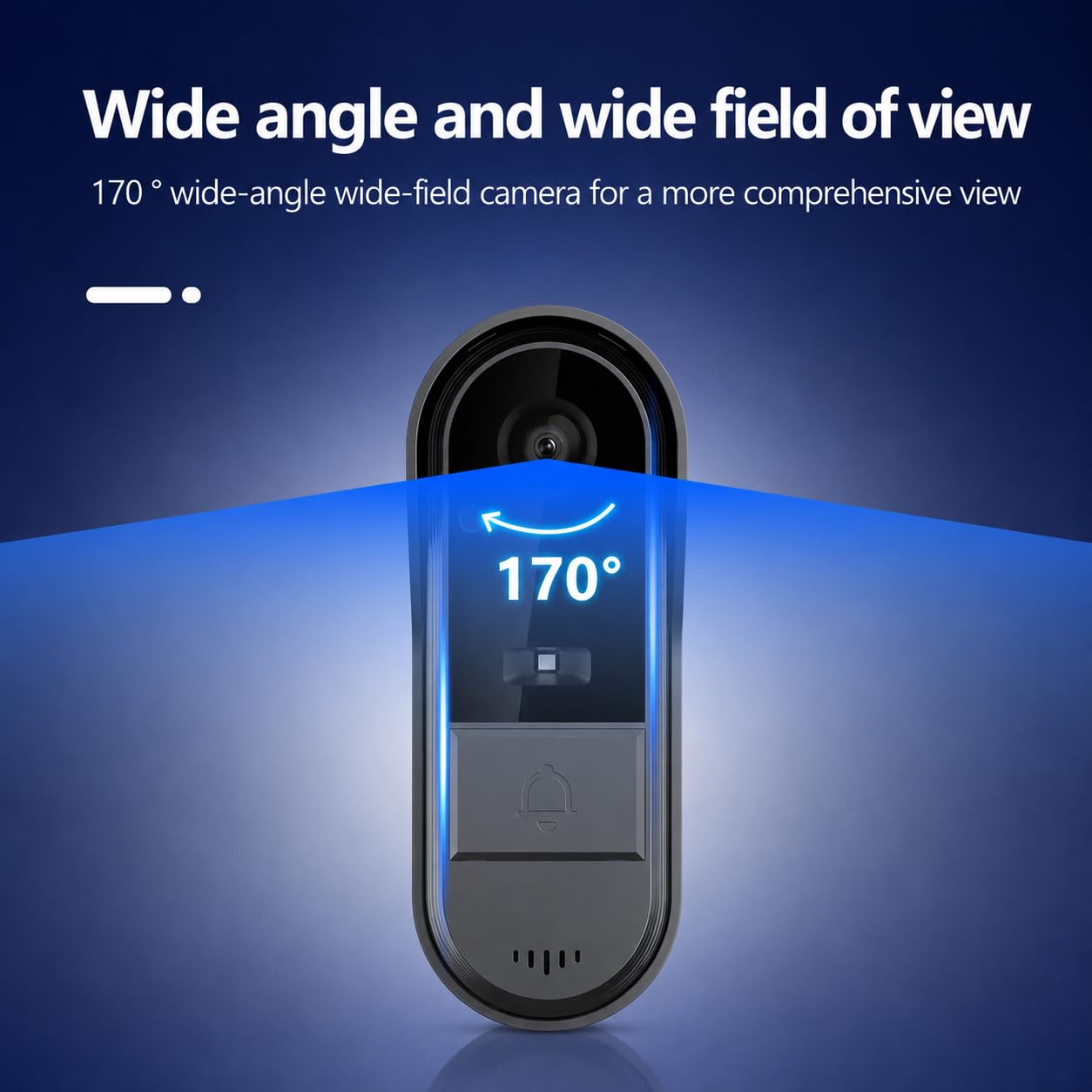Sonnette Sans Fil étanche Exterieur avec Camera 1080P avec écran IPS de 4.3 Visiophone Sans Fil Audio Bidirectionnel la Fonction de Vision Nocturne Interphone Video De Vision : 170° Pas WiFi Pas APP