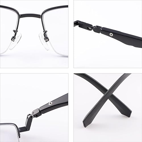 Miniatura 5 de YIMI Gafas de lectura fotocromáticas progresivas multienfoque con bisagra de resorte, lentes antirreflejos para hombres y mujeres