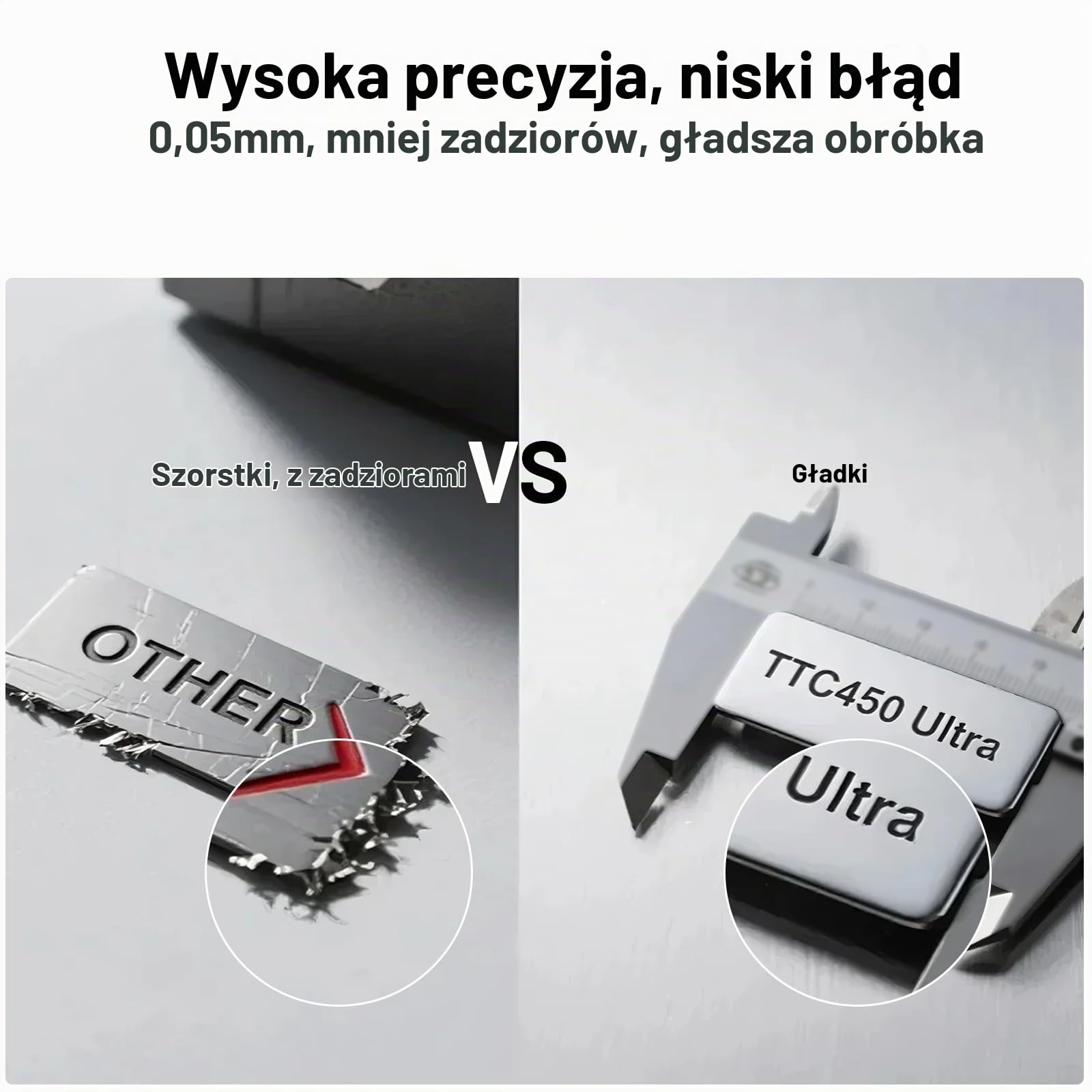 Twotrees TTC450 Ultra 500 W frezarka CNC jest wyposażona w 4 osie, 90% obrotowe rolki i fabrycznie zainstalowaną maszynę do grawerowania CNC z ekranem dotykowym 3,5 cala