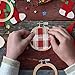 Caydo 36 Pieces 3 Inch Embroidery Hoops Small Cross Stitch Hoop Bulk Circle Mini Embroidery Hoops for Halloween Ornaments, Craft Art Sewing