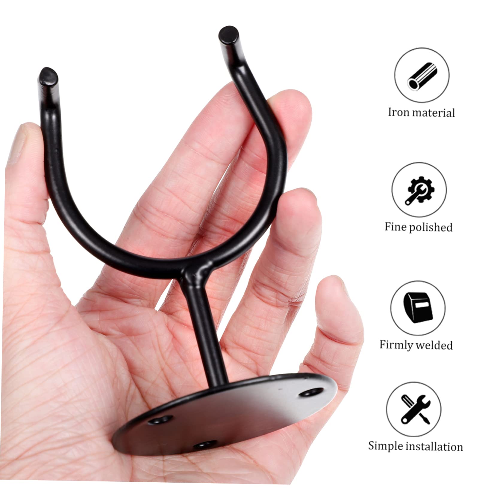 KOMBIUDA 6 Pack Baseball Bat Holders Wall Mount Rack Bat Storage Decor Display Holder