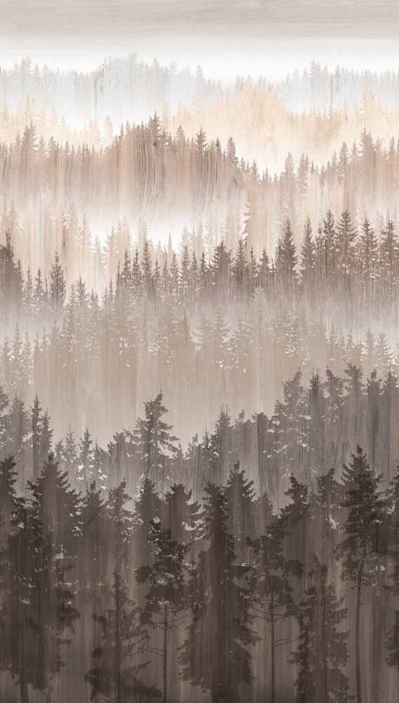 Livingwalls Wallpaper Forest Design - Brown, Beige - Mural Wallpaper 395.99in x 27.56in Made in Germany - 391812