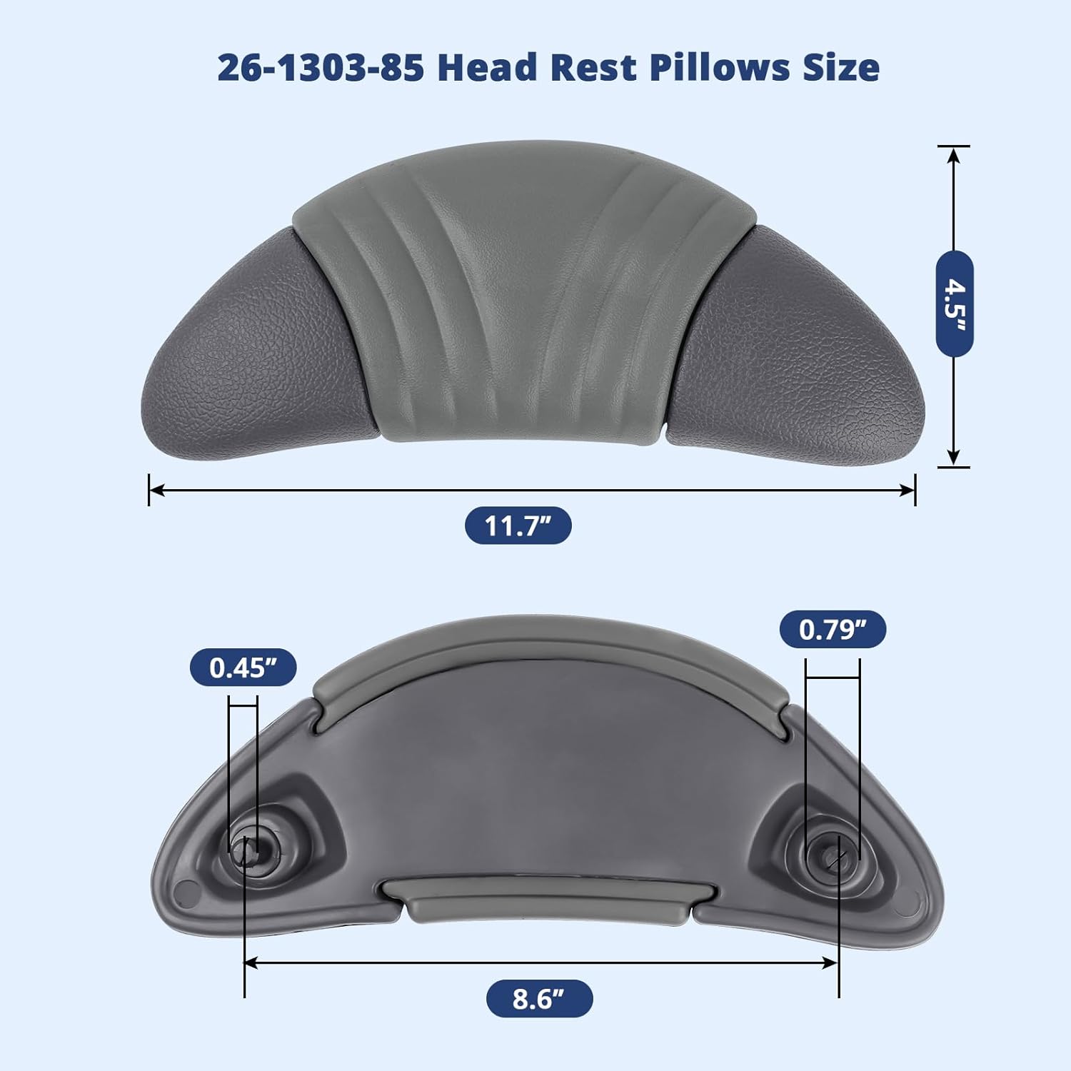 26-1303-85 Head Rest Pillows Replacement for Artesian Island Spas Hot Tubs Tidal Fit Swim Spa Grand Bahama Elite, Isla Margarita Elite,Antigua Elite, Captiva Elite,Grand Cayman Elit 2P