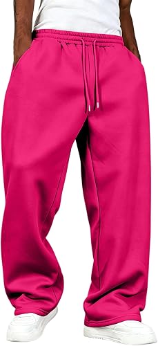 Wide Leg Sweatpants Unrestricted Mobility Fleece Lined Pants