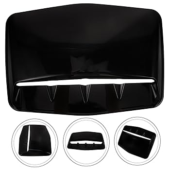 Amazon | LALADEFIEE ボンネット ベント 黒 プラスチック 車