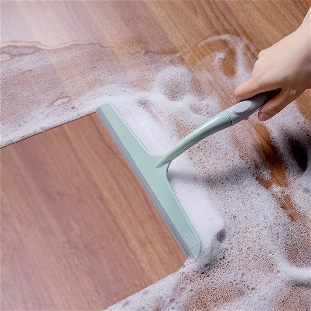 Limpiador De Vidrio Superior Silicona Ahorre Espacio Piso Multifunción Baño De Limpieza Rápida(1-Pack)