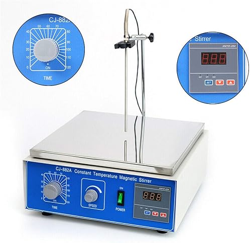 Miniatura 2 de CNCEST 10L Digital Lab Hot Plate Mezclador Agitador Magnético Calefacción 0-1250 RPM