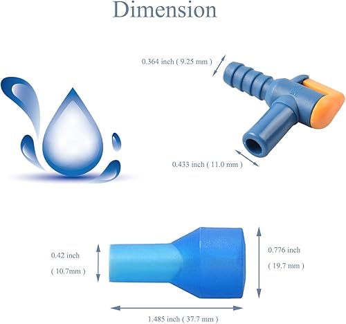 Miniatura 2 de J.CARP Interruptor de encendido y apagado de mordida de válvula de reemplazo de boquilla para vejiga de agua